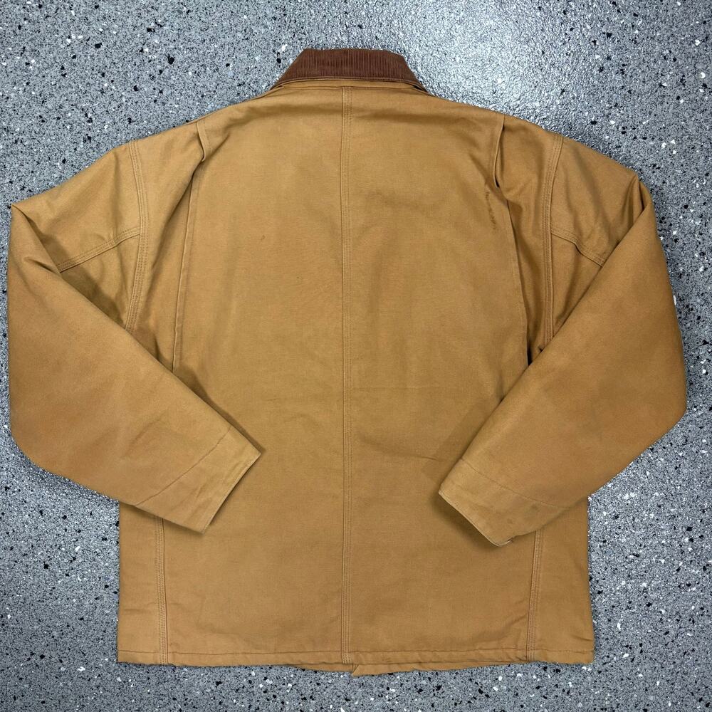 Vintage 1990s Carhartt Blanket Lined Denim Work Coat - Picture 9 of 9